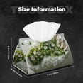 thumbnail image 4 of Kdxio Nature Hand Daisies Art Print Tissue Box Cover,Modern PU Leather Rectangular Tissue Box Holder for Bathroom Living Room Bedroom Office Desk Car Home, 4 of 6