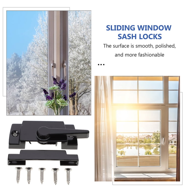 Window Lock Slipping Aluminum Window Guards 4 Pcs Sliding S - Aluminum Security Locks For ...