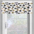 thumbnail image 2 of Ambesonne Trippy Window Valance, Woman Eyes Love Modern Art, 54" X 12", Yellow and Black, 2 of 5