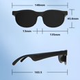 thumbnail image 2 of GJX 2026 New Smart Glasses Camera Sunglasses Open Ear Speaker Headset Headphone (Black) for Outdoor Activities,Cycling,Running,Music,Calls,Travel,Sports., 2 of 6