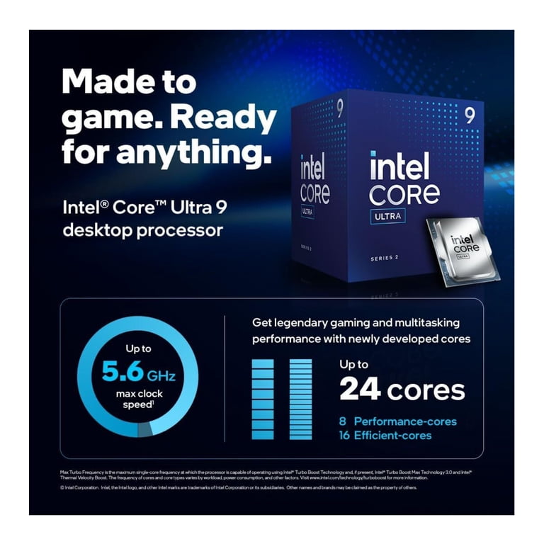 Intel Core Ultra 9 285 Desktop Processor - 24 Cores, Hybrid