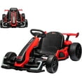 thumbnail image 3 of Historyli Kart eléctrico de 24 V,potente kart de drifting,asiento ajustable,velocidad de 13 km/h,luces LED,juguete para exteriores para niños de 6 a 15 años,color rojo., 3 of 6