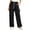 Black, variant on Cargo Wide Leg Pants for Women Ghalytn Drawstring Elastic Waist - Loose Straight Casual Trousers with Side Pockets