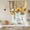 Yellow Brown, variant on Farm Flowers Tie Up Curtains for Windows, Balloon Window Shades, Retro Sunflowers Barn Doors Butterfly Wood Board Kitchen Window Treatments Roll Up Curtain for Basement/Nursery 52"x45"
