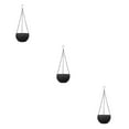 thumbnail image 3 of relayinert 2pcs Plastic Removable Hanging Chain Convenient Flower Pot For Easy Installation And Movement Black 3Set, 3 of 6