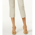 thumbnail image 3 of JM Collection Women's Embellished Pull On Capri Pants Brown Size X-Large, 3 of 3
