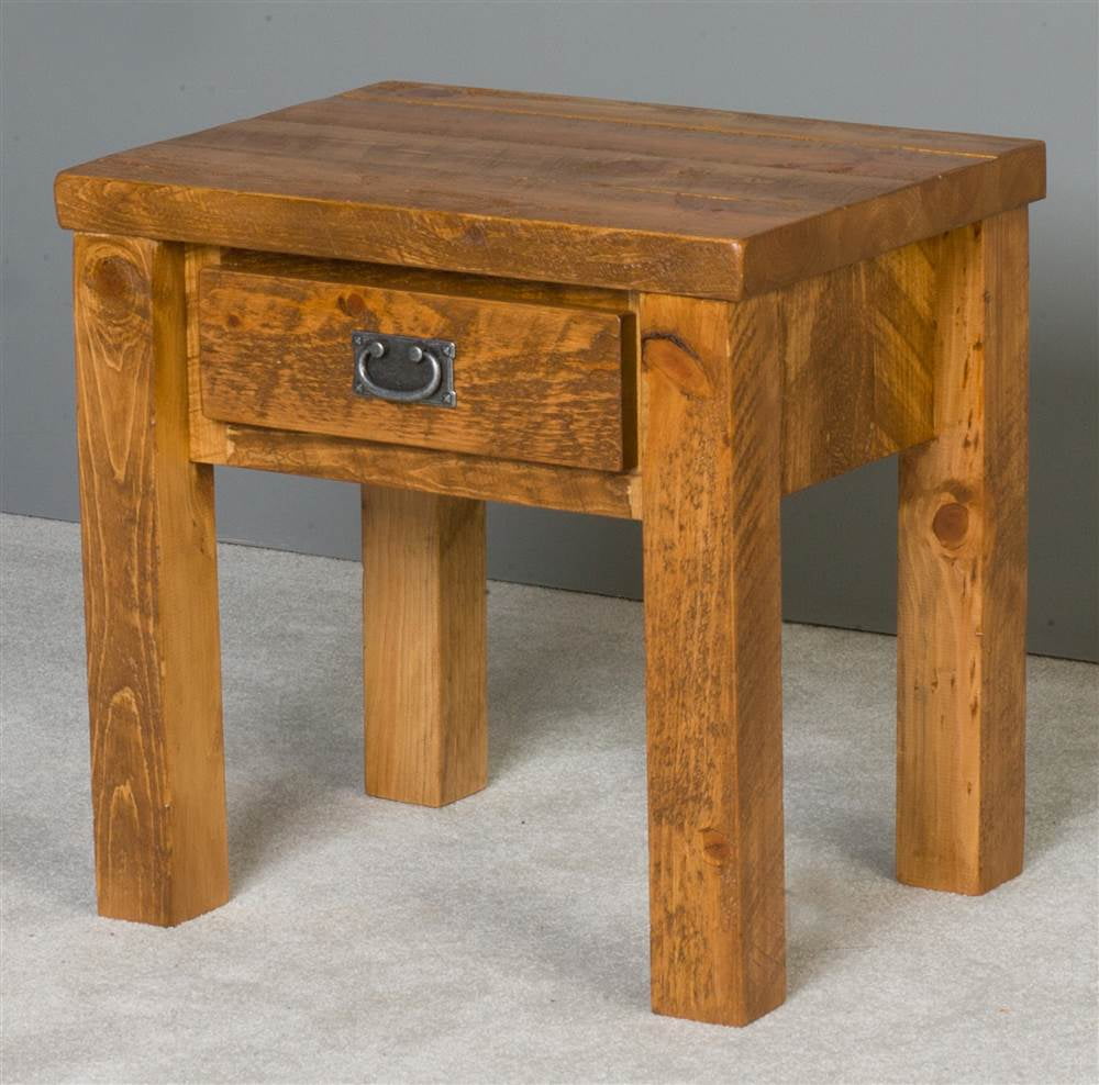 1 Drawer Nightstand Honey Pine Walmart Com Walmart Com