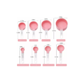 thumbnail image 3 of Juego De Cuchara Y Taza Medidora Balanza Electrónica 11 pzs Rosa, 3 of 4