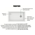 thumbnail image 3 of Karran Usa Qu-670 Quartz Qu 31-3/4" Undermount Single Basin Quartz Composite Kitchen Sink, 3 of 5