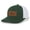 Forest/White, variant on Men's Golf Legalize Mulligans Golfing Lucky Engraved Leather Patch Mesh Back Trucker Hat, Navy/White