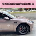 thumbnail image 4 of GHSDFBB 3D T Metal Emblem Car Side/Rear Badge Decals for Tesla Model S ModelxModel 3 Auto Accessories (Silver), 4 of 6
