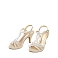 thumbnail image 2 of Sandalias de Tacón Bajo para Mujer DREAM PAIRS con Punta Abierta en Dorado, 2 of 7