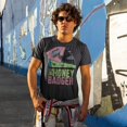 thumbnail image 2 of T-shirt Homme Daniel Ricciardo - Casque 2019 (Texte Blaireau Miel) T-Shirts pour Homme Papa Col Rond, 2 of 4