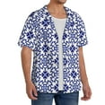 thumbnail image 4 of Sigee Porcelain Chinaware Print Men's Shirts Casual Button Down Short Sleeve Summer Beach Shirt Hawaiian Vacation Shirts Tee Shirt-, 4 of 7
