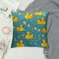 thumbnail image 2 of GOSMITH  Yellow Ducks Pillow Covers Yellow Ducks Pillowcase Throw Pillow Covers Decorative Square Pillow Cases Standard Size for Home Couch Sofa Bed Pillow Protector, 2 of 5