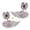 Pink, variant on Alloy Wing Ear Studs Portable Comfortable for Sensitive Ears Fashion Jewelry Pieces