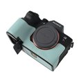 thumbnail image 2 of GadgetCom Camera Half Case Compatible with Sony Alpha 7RV A7R5 , Anti-Slip PU Leather Shell Protective Cover, 2 of 4