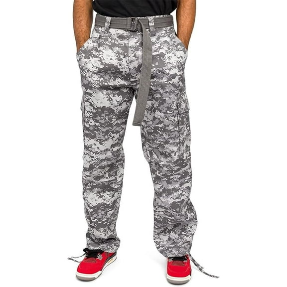 G-Style USA Men's Relaxed Straight Fit Work Cargo Pants 6CP01 - Digital Army Camo - 38/32