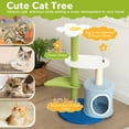 thumbnail image 5 of 34.5 Inch 4-Tier Cute Cat Tree with Jingling Balls and Condo, 5 of 9