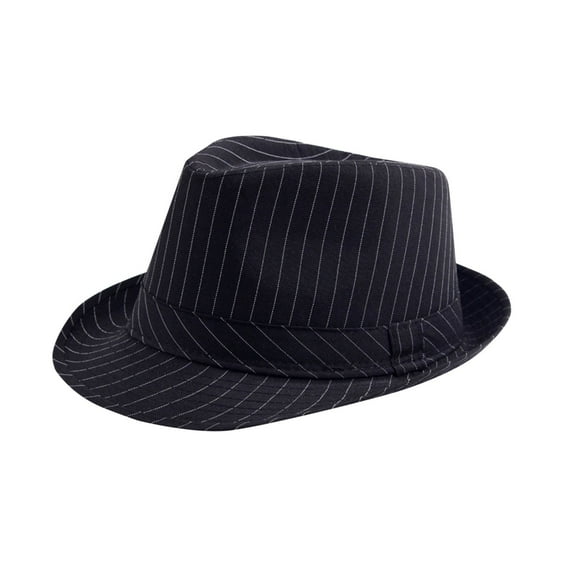 Men and Women Unisex British Style Solid Color Fedora Hat Sun Hat Hats Men Father's Day Gifts Black Free Size