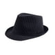 thumbnail image 1 of Sombreros para hombre y mujer, estilo clásico, a rayas, de paja, de punto, protector solar, jazz británico, de poliéster., 1 of 4