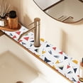 thumbnail image 2 of Yayeee Faucet Mat for Kitchen Sink 30" Diatomite Long Splash Guard Pad, Colorful Triangles, 2 of 7