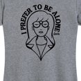 thumbnail image 3 of Daria - I Prefer To Be Alone - Women's Short Sleeve Graphic T-Shirt, 3 of 5