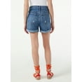 thumbnail image 3 of Free Assembly Women’s Rolled Cuff Jean Shorts, 3 of 5