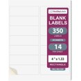 thumbnail image 1 of duomi-- Laser/Ink Jet White Labels (4" x 1-1/3" - 14 Per Page | 350 Labels), 1 of 4