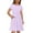 Purple1674, variant on MEZZALL Kids Fashion Solid Color Dresses Round Neck Short Sleeve Casual Comfortable Pocket Dress Stylish Toddler Wear
