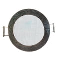 thumbnail image 2 of Benjara 19" Round Modern Galvanized Steel Compost Sifter in Antique Silver, 2 of 6