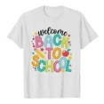 thumbnail image 4 of Razzly Child Kids Back To School Graphic Tee Short Sleeve Round Neck Soft Comfortable Top For Girls Playful Everyday Casual Outfit(White,4-5 Years), 4 of 4