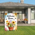 thumbnail image 3 of Amhnf Welcome Home Floral Garden Flag For Home Outdoor Garden Yard Decor 12x18 inch, 3 of 5