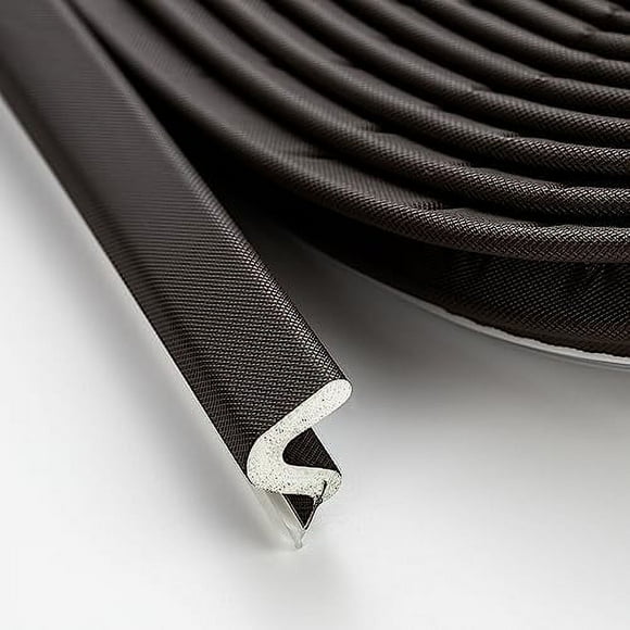 Weather Stripping Door Seal Strip Soundproof "Q" Foam Weather Stripping for Door Frame, Exterior Door Weather Stripping for Large Gap, Easy to Install(Brown, 19.8FT) Brown 19.8FT Brown 19.8FT