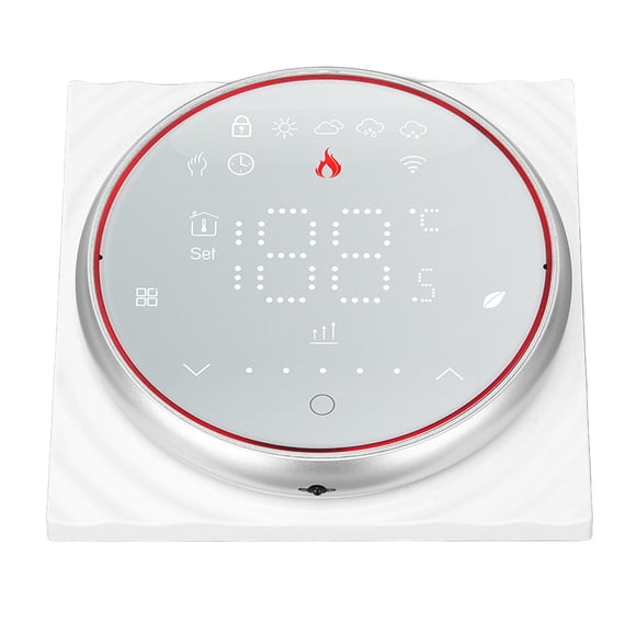 Smart Home Thermostat LED Backlit Display Energy Efficient Programmable Celsius Fahrenheit 5+1+1 Preset Schedule Slim Design ±1 degrees Celsius Accuracy Power Outage Safety