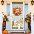 thumbnail image 3 of 17in Fall Wreath, Autumn Wreath for Front Door, for Home Wall Porch Outdoor/Indoor Harvest Thankgivings Holiday Decorations, 3 of 13