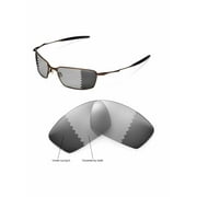 Walleva Transition/Photochromic Polarized Replacement Lenses for Oakley Square Whisker Sunglasses