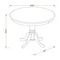 thumbnail image 6 of East West Furniture Dining Room Set Oak, ANAB3-OAK-55, 6 of 7