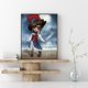 thumbnail image 4 of Cuadros Decorativos Chica de dibujos animados pintura al óleo por números Kits lienzo regalo para adultos niños sin marco Ndcxsfigh Nuevos Originales, 4 of 9
