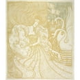 thumbnail image 3 of Jan Toorop 15x17 Black Modern Framed Museum Art Print Titled - Woman with Butterfly by a Pond with Two Swans (1894), 3 of 5