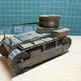 thumbnail image 3 of 1:35 U.S. T1 Coningham Light Tank 3D Paper Model Military Armored Vehicle Armored Car Collection (Unassembled Kit), 3 of 13