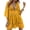 Yellow, variant on Women's Contrast Lace Bathing Suit Cover Up V-Neck Swimsuit Coverups Loose Swimwear Beach Dress Beachwear