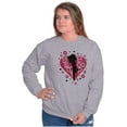 thumbnail image 5 of Betty Boop Fans Lovers Cute Heart Women Crewneck Sweatshirt Brisco Brands S, 5 of 6