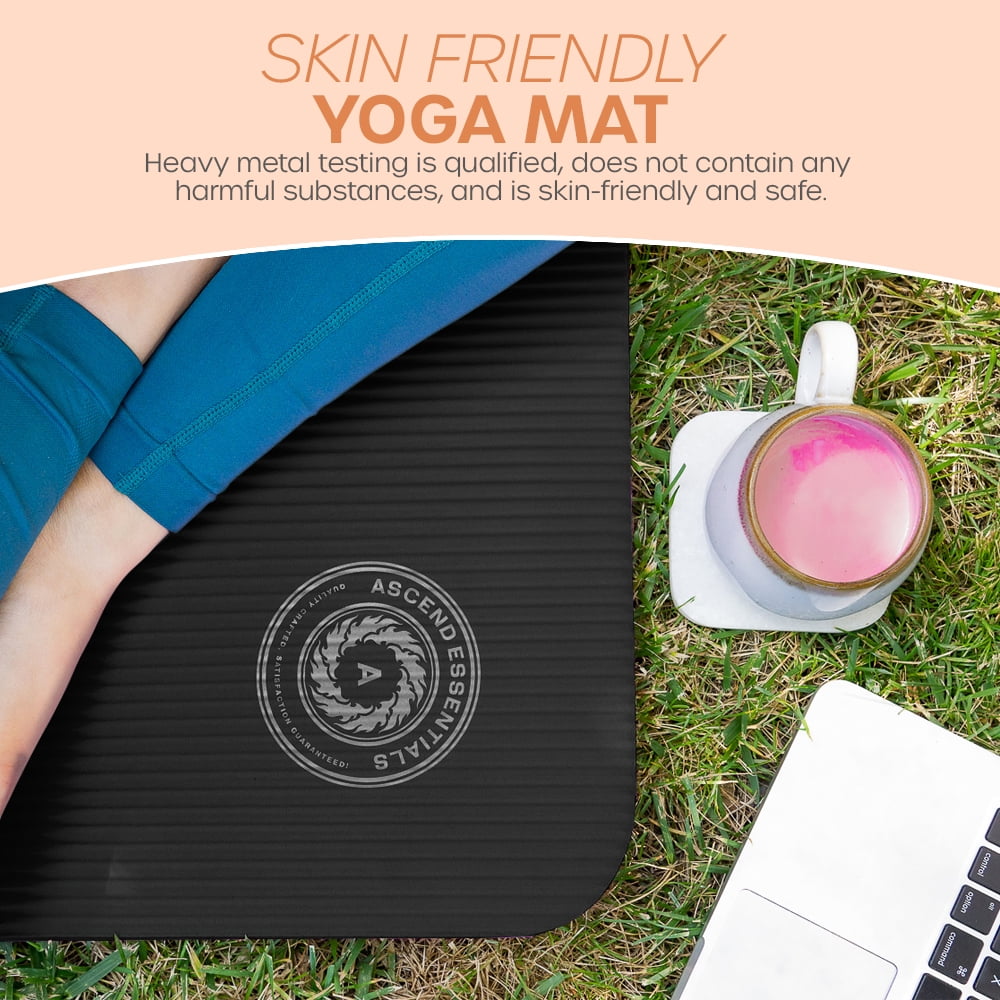 Yoga Mat with Carry Strap | Lightweight Yoga Mat For Pilates, Yoga | Free eBook For Mat Workouts