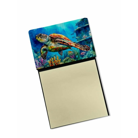 Loggerhead Sea Turtle Sticky Note Holder 3.25 in x 5.25 in