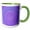 Green/White, variant on 3drose, Geometrical Gradient Abstract Concentric Circle Background Design, 11oz Two-tone Yellow Mug