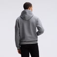 thumbnail image 2 of Fanatics Athletic Heather Gray Kansas City Chiefs IconicFleece Tipped Hoodie, 2 of 7