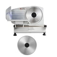 thumbnail image 1 of KFFKFF Meat Slicer, 6.7 inch 150W Electric Deli Slicer Machine with two SUS420 Blades,  0-0.6 inch Adjustable Thickness, ETL Certified Home Food-Slicer, ETL Approved, 1 of 9