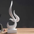 thumbnail image 4 of Sleek White Abstract Resin Sculptures Ideal for Home Decoration Suitable for Bookcases Living Areas Hotels and Bars, 4 of 5