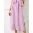 thumbnail image 3 of Women's Full Size Plus Size Striped Button Front Midi Dress with Pockets Not Lined 100% Polyester Comfortable Daily Wear, 3 of 14